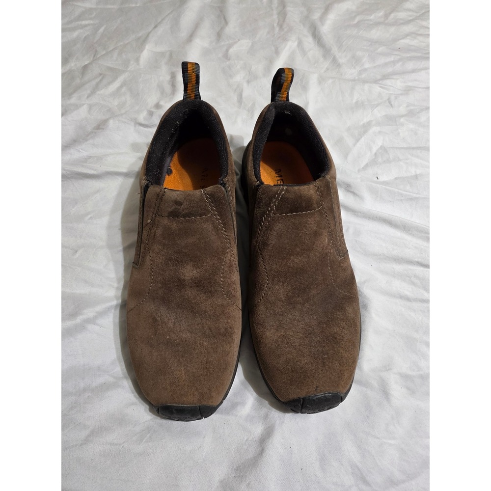 Merrell Jungle Moc Gunsmoke Brown Suede Slip On Shoes Mens 10 60787 J60787